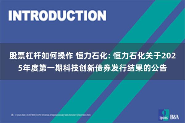 股票杠杆如何操作 恒力石化: 恒力石化关于2025年度第一期科技创新债券发行结果的公告
