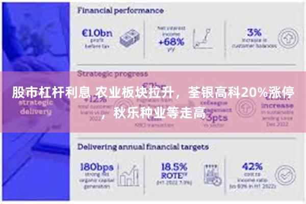 股市杠杆利息 农业板块拉升，荃银高科20%涨停，秋乐种业等走高